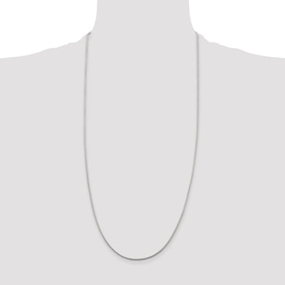 30 Inch Sterling Silver 1.45mm Diamond-Cut Round Franco Chain Necklace