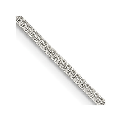 26 Inch Sterling Silver 1.45mm Diamond-Cut Round Franco Chain Necklace
