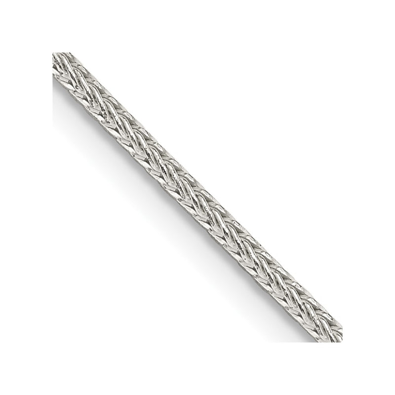 26 Inch Sterling Silver 1.45mm Diamond-Cut Round Franco Chain Necklace