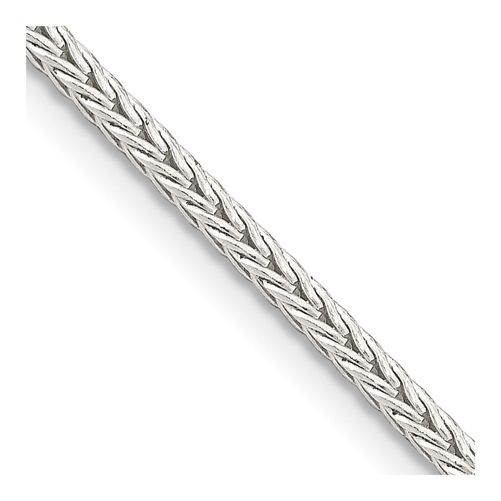 26 Inch Sterling Silver 2mm Diamond-Cut Round Franco Chain Necklace