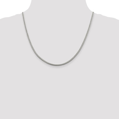 20 Inch Sterling Silver 2.5mm Diamond-Cut Round Franco Chain Necklace