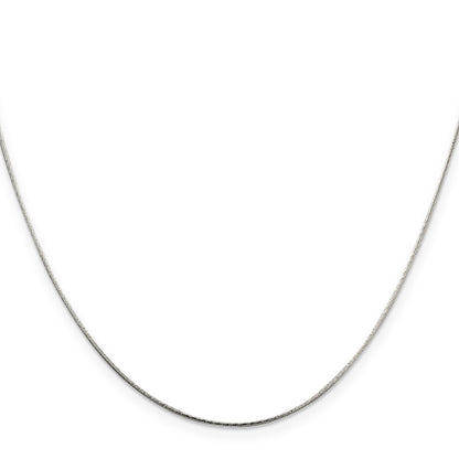 18 Inch Sterling Silver .85mm Diamond-Cut Snake Chain