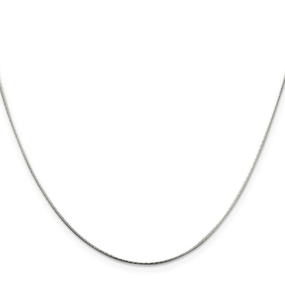 24 Inch Sterling Silver .85mm Diamond-Cut Snake Chain Necklace