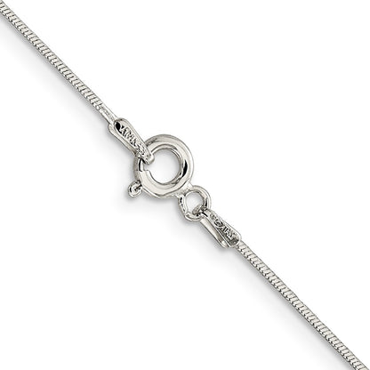 20 Inch Sterling Silver .85mm Diamond-Cut Snake Chain Necklace
