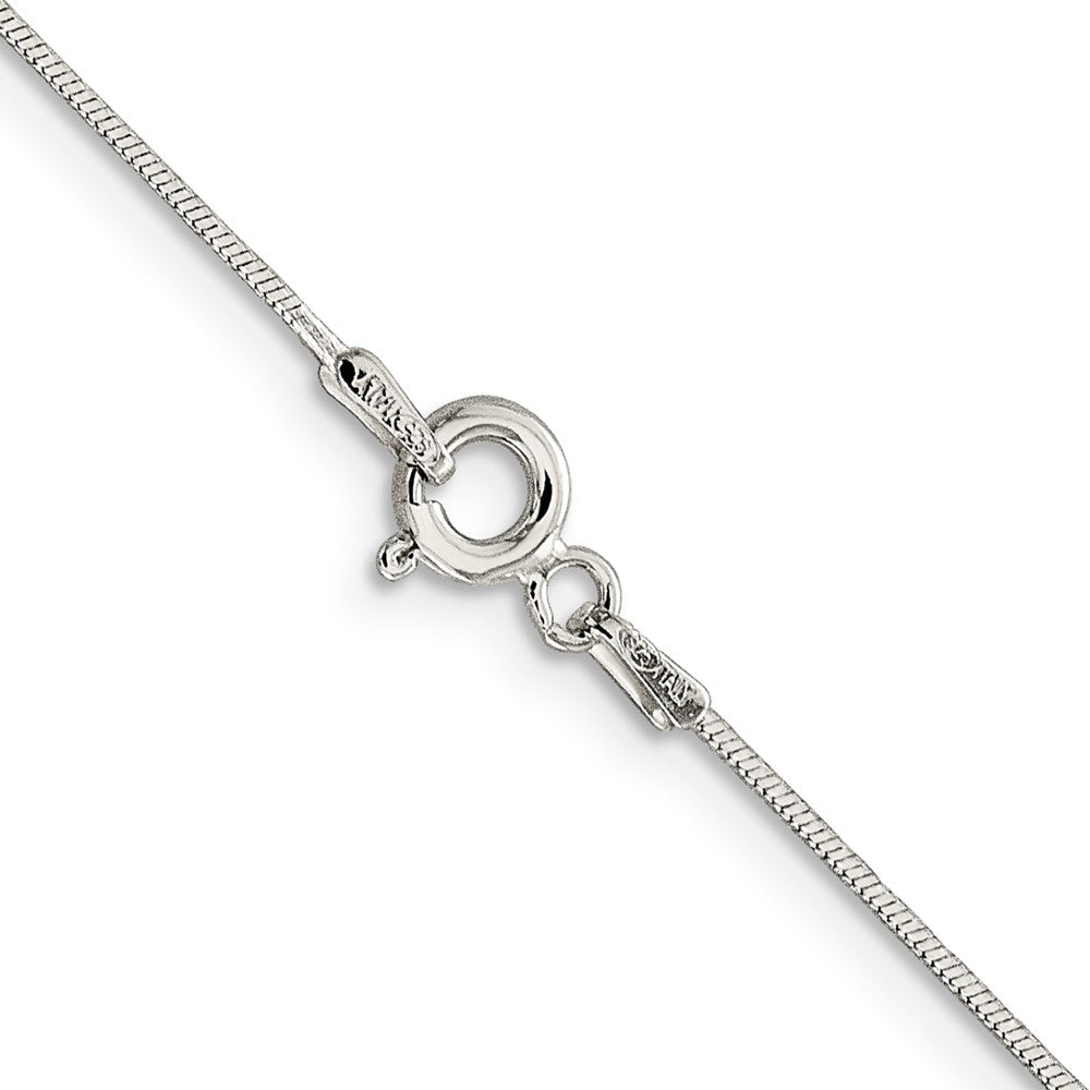 24 Inch Sterling Silver .85mm Diamond-Cut Snake Chain Necklace