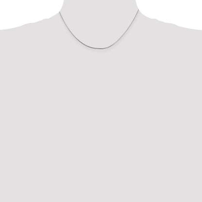 16 Inch Sterling Silver .85mm Diamond-Cut Snake Chain