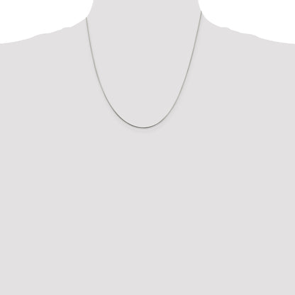 18 Inch Sterling Silver .85mm Diamond-Cut Snake Chain