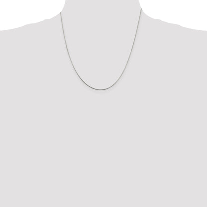 20 Inch Sterling Silver .85mm Diamond-Cut Snake Chain