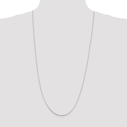 30 Inch Sterling Silver .85mm Diamond-Cut Snake Chain
