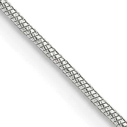 24 Inch Sterling Silver .85mm Diamond-Cut Snake Chain