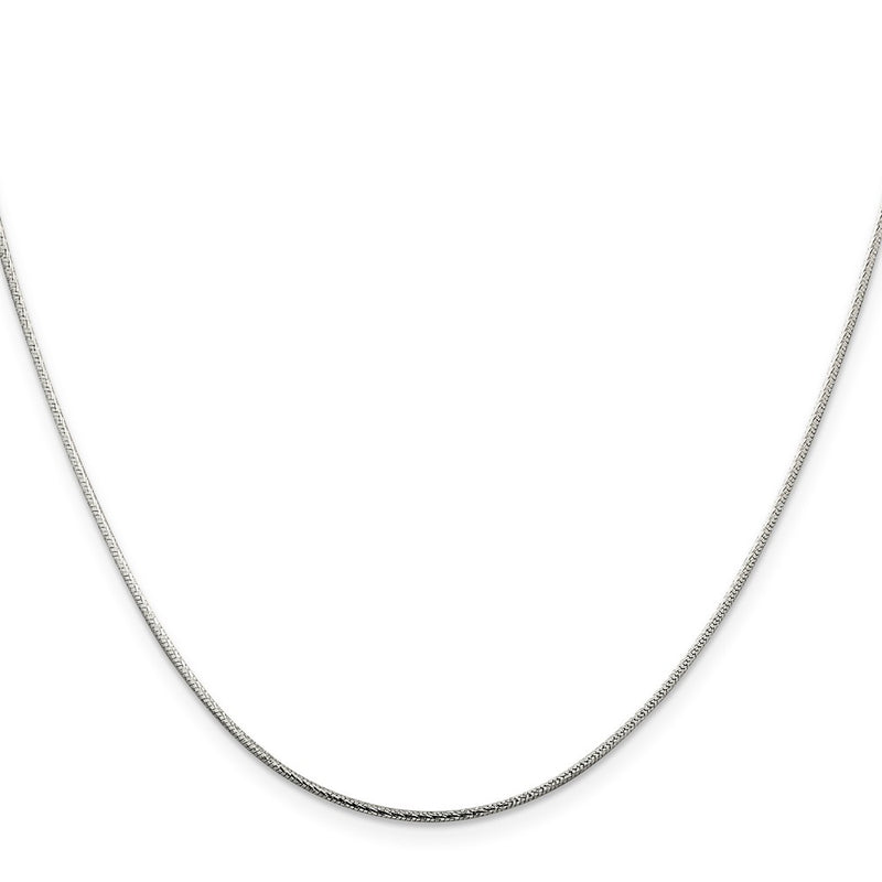 30 Inch Sterling Silver 1.25mm Diamond-Cut Snake Chain Necklace