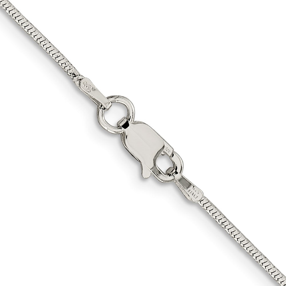 30 Inch Sterling Silver 1.25mm Diamond-Cut Snake Chain Necklace