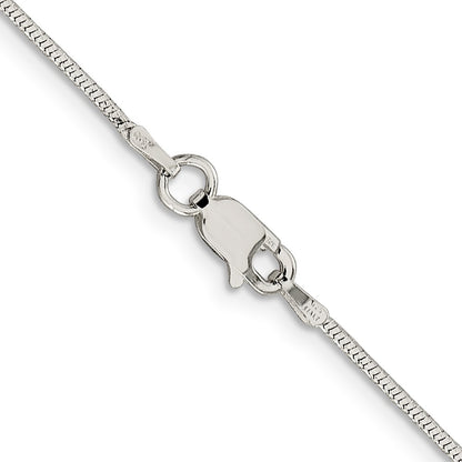 30 Inch Sterling Silver 1.25mm Diamond-Cut Snake Chain Necklace