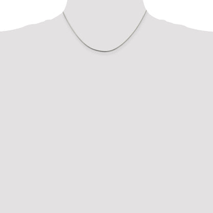 16 Inch Sterling Silver 1.25mm Diamond-Cut Snake Chain
