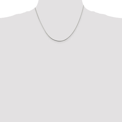 18 Inch Sterling Silver 1.25mm Diamond-Cut Snake Chain