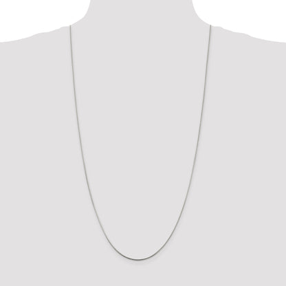 30 Inch Sterling Silver 1.25mm Diamond-Cut Snake Chain