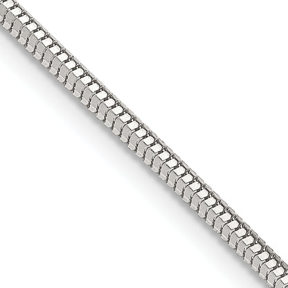 22 Inch Sterling Silver 2mm Diamond-Cut Snake Chain