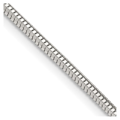 24 Inch Sterling Silver 2mm Diamond-Cut Snake Chain Necklace