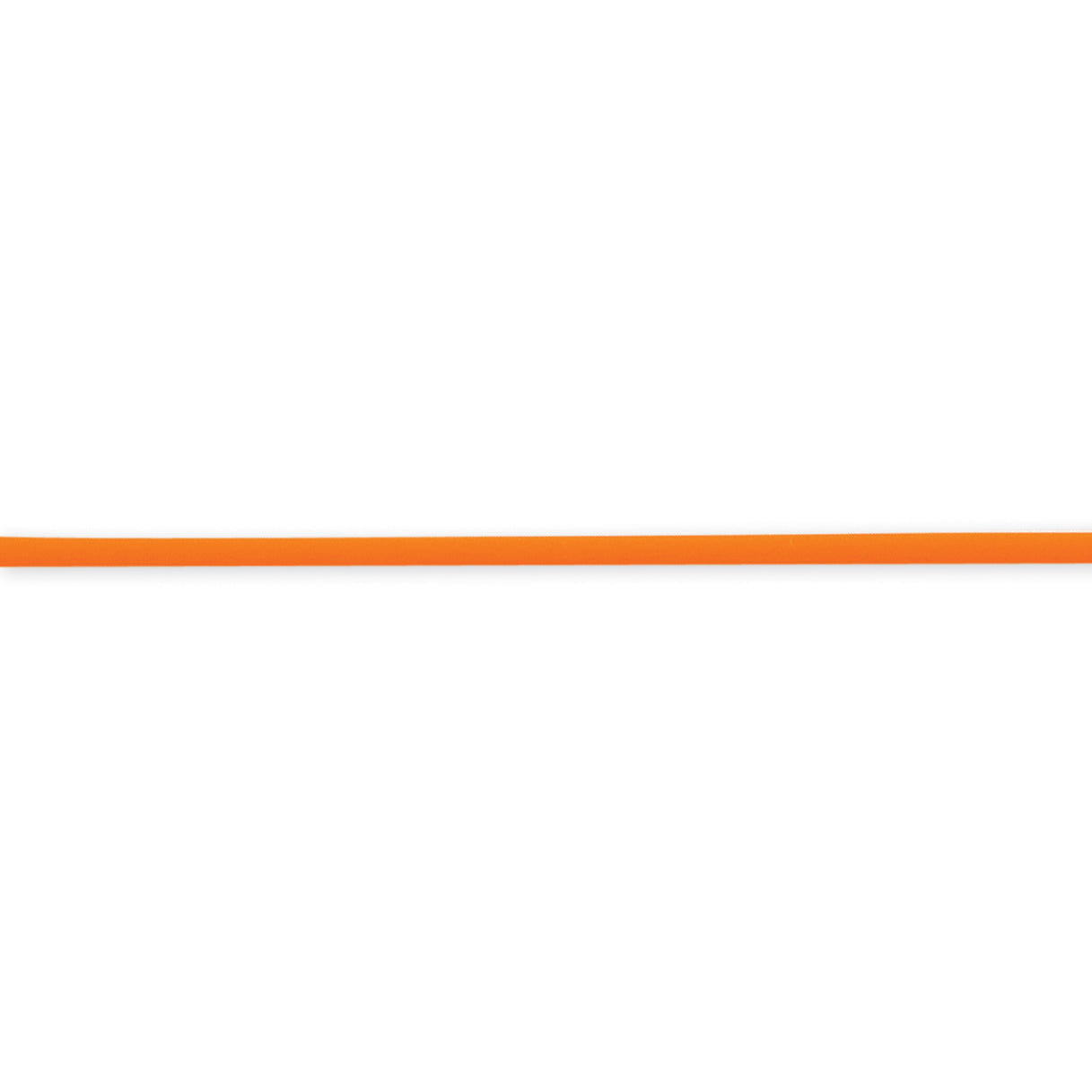 Sterling Silver 18Inch 4mm Tangerine Rubber Cord Necklace
