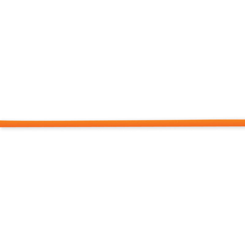 Sterling Silver 18Inch 4mm Tangerine Rubber Cord Necklace