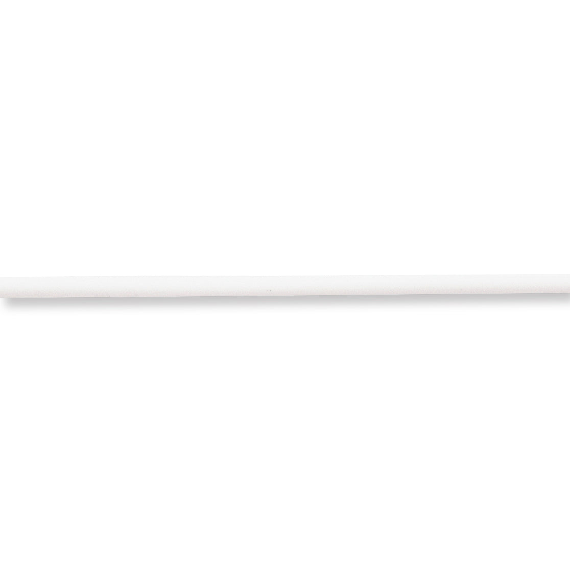 Sterling Silver 18Inch 4mm White Rubber Cord Necklace