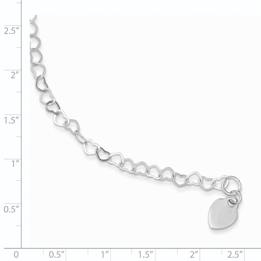 7.5 Inch Sterling Silver Fancy Link Bracelet