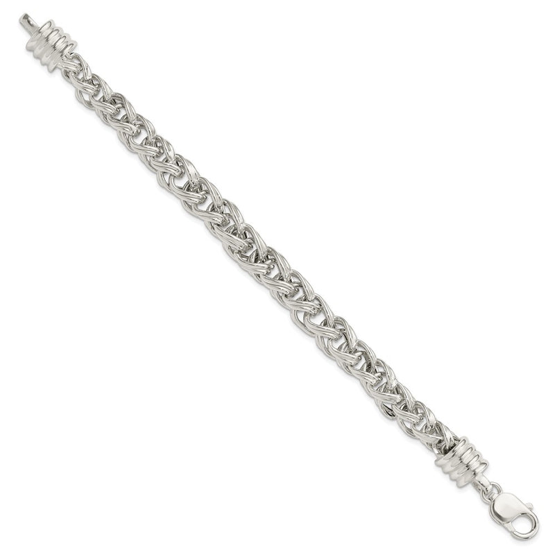 7.75 Inch Sterling Silver Fancy Bracelet