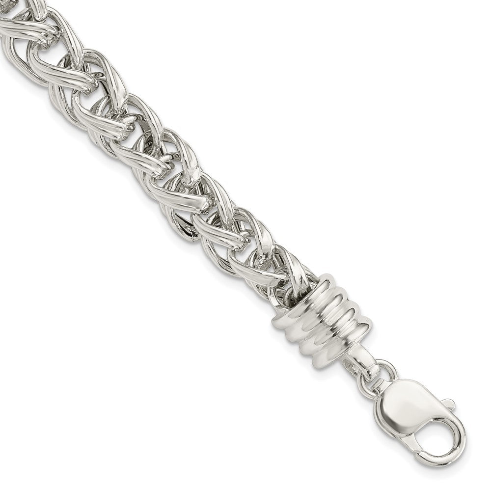 7.75 Inch Sterling Silver Fancy Bracelet