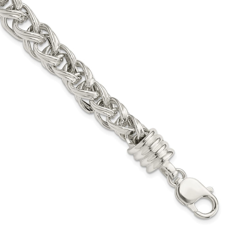 7.75 Inch Sterling Silver Fancy Bracelet