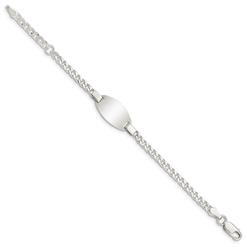 3 Inch Sterling Silver Childrens 5In Plus 1In Ext Id Bracelet