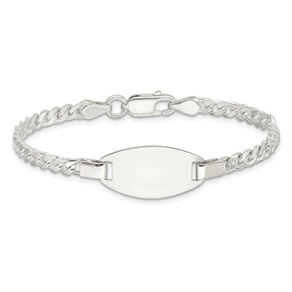 3 Inch Sterling Silver Childrens 5In Plus 1In Ext Id Bracelet