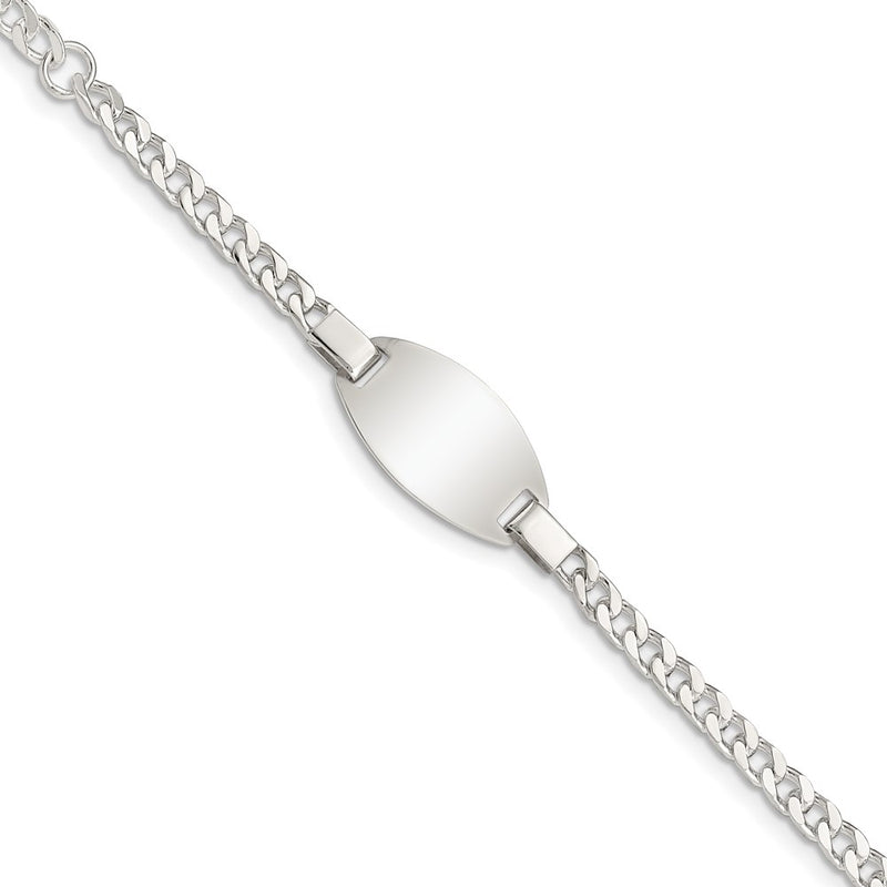 3 Inch Sterling Silver Childrens 5In Plus 1In Ext Id Bracelet