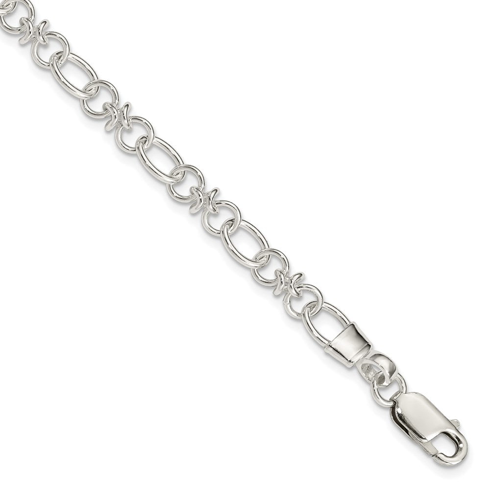 7.5 Inch Sterling Silver Fancy Bracelet