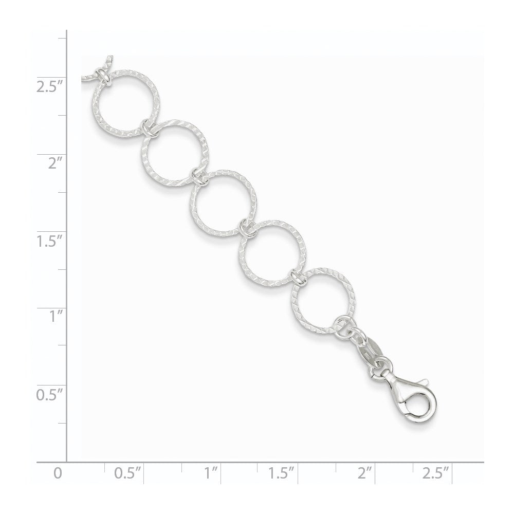 7.5 Inch Sterling Silver Fancy Bracelet