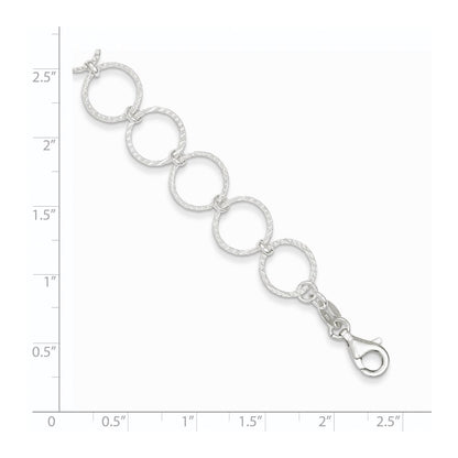 7.5 Inch Sterling Silver Fancy Bracelet