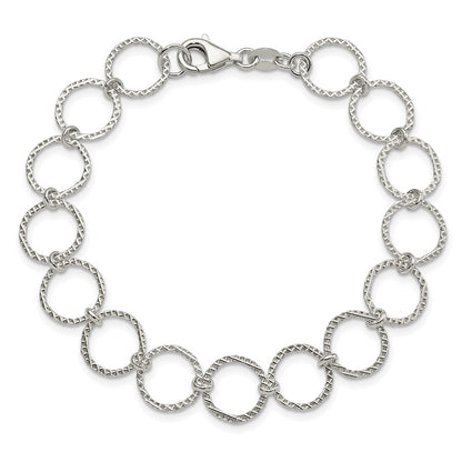 7.5 Inch Sterling Silver Fancy Bracelet