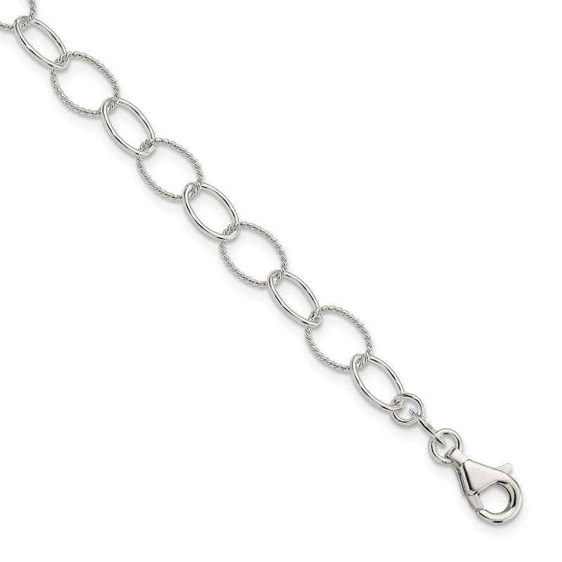 7.5 Inch Sterling Silver Fancy Bracelet