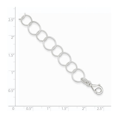 7.5 Inch Sterling Silver Fancy Bracelet