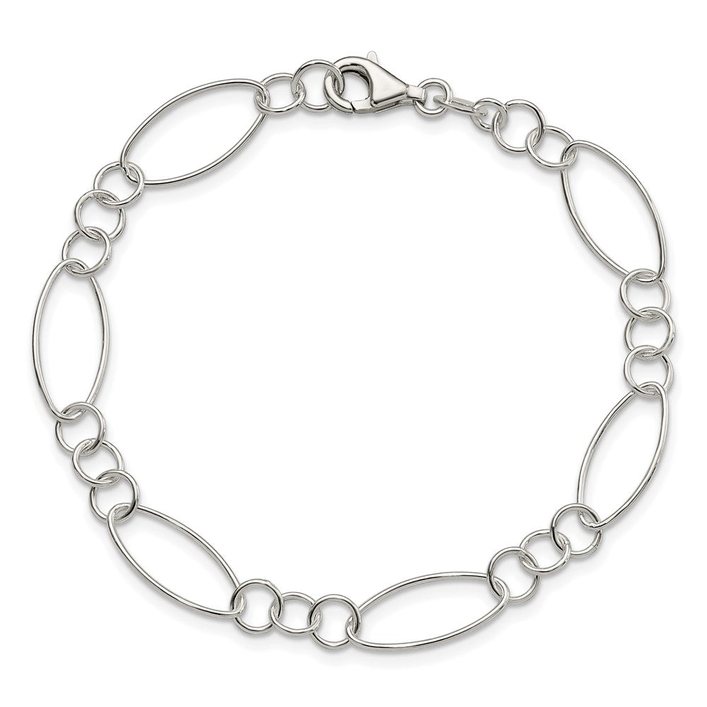 7.5 Inch Sterling Silver Fancy Bracelet