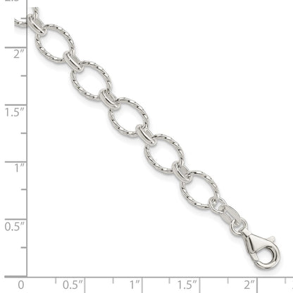 7.5 Inch Sterling Silver Fancy Bracelet