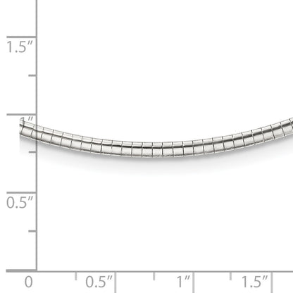 16 Inch Sterling Silver 2mm W/2 In Ext Cubetto Chain Necklace