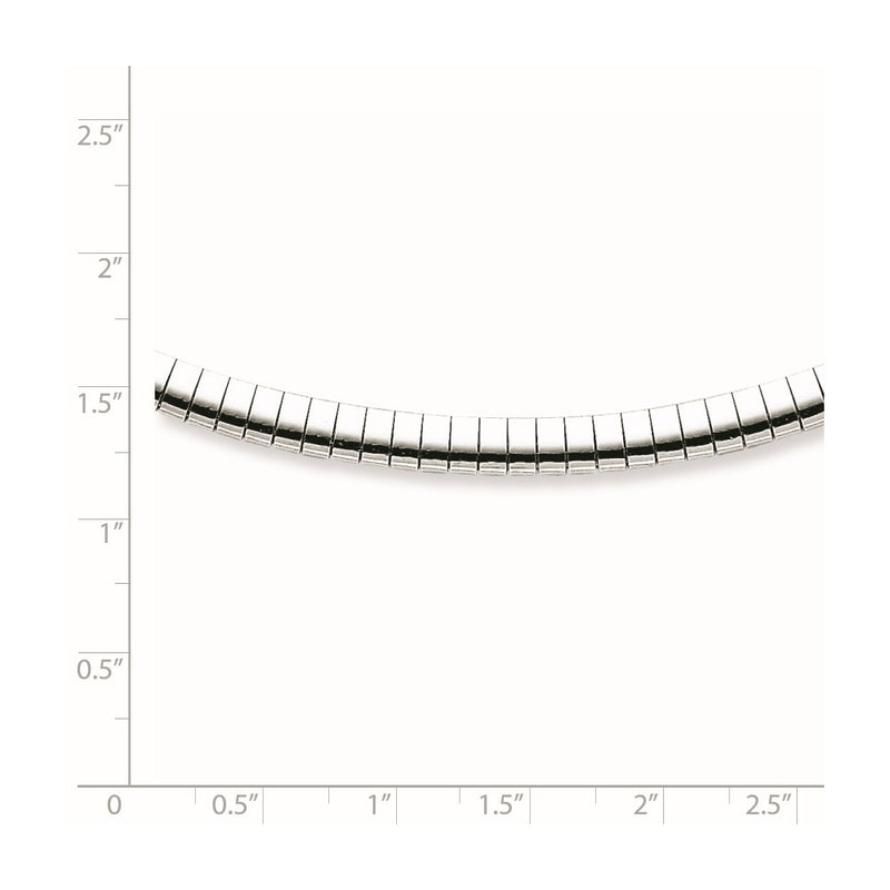 16 Inch Sterling Silver Rhodium-Plated 4mm With A 2 Extention Cubetto Chain Necklace