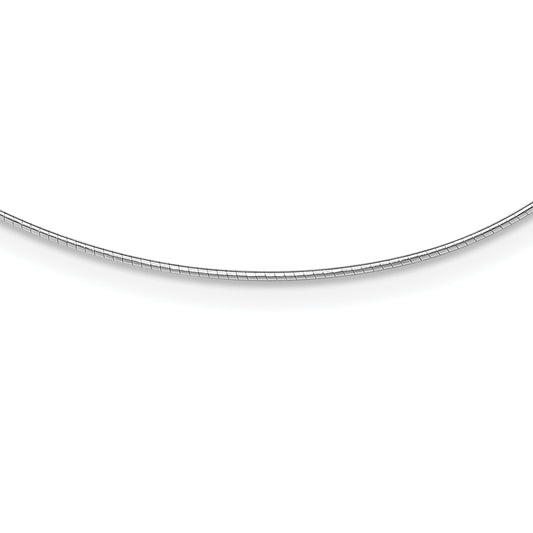 Sterling Silver Rhodium-Plated 1mm Round Cubetto