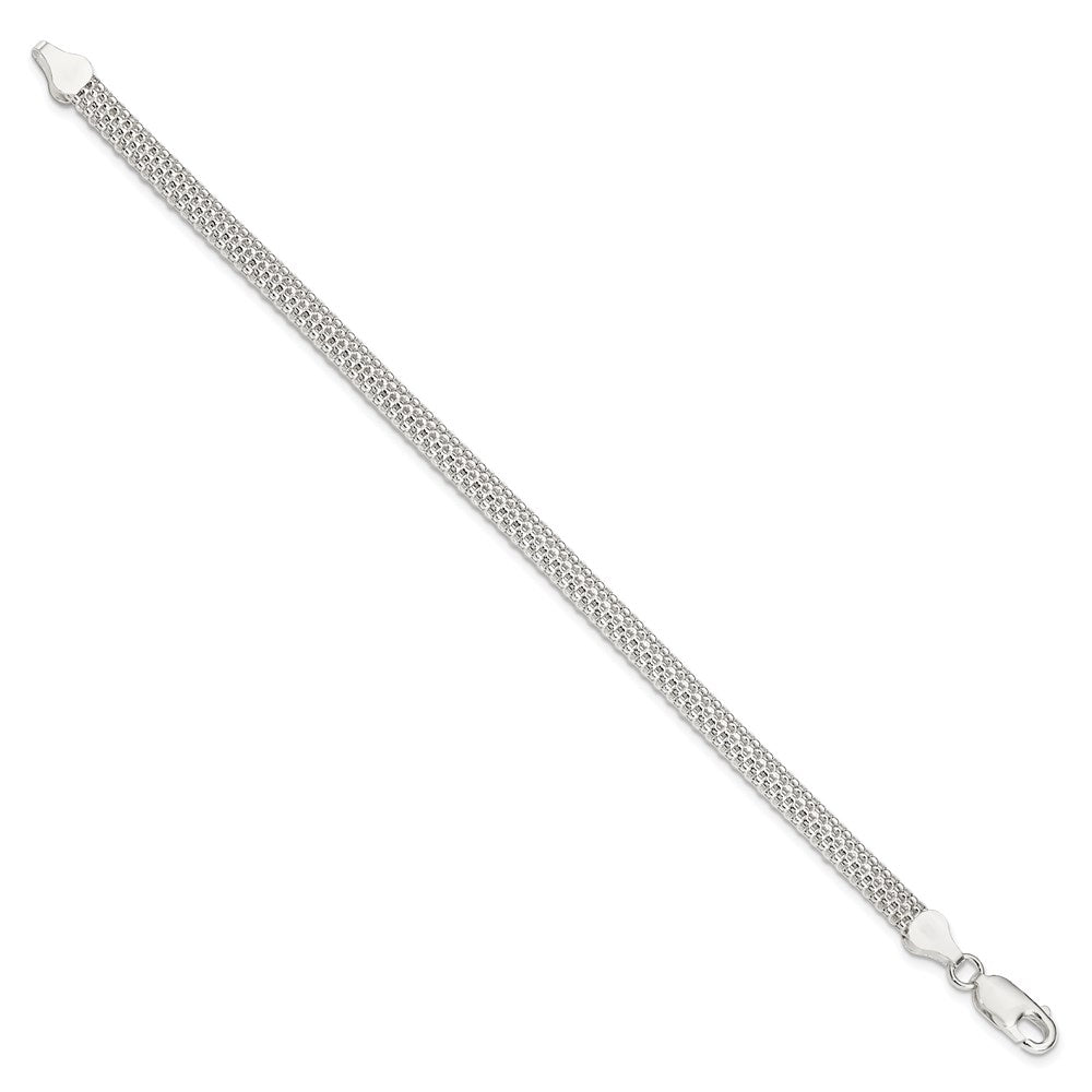 7 Inch Sterling Silver 5mm Mesh Bracelet