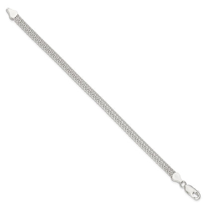 7 Inch Sterling Silver 5mm Mesh Bracelet