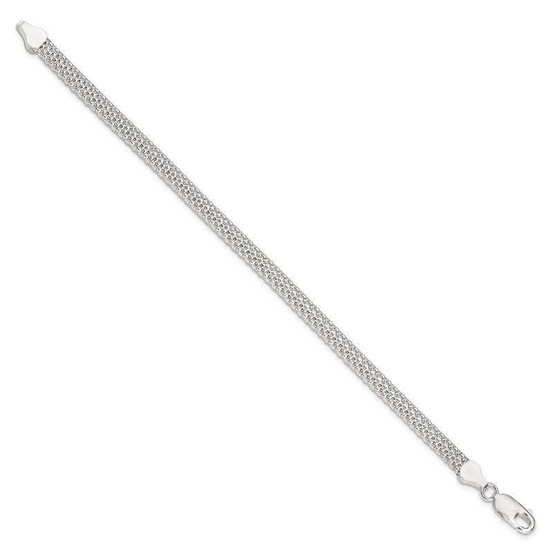 7 Inch Sterling Silver 5mm Mesh Bracelet