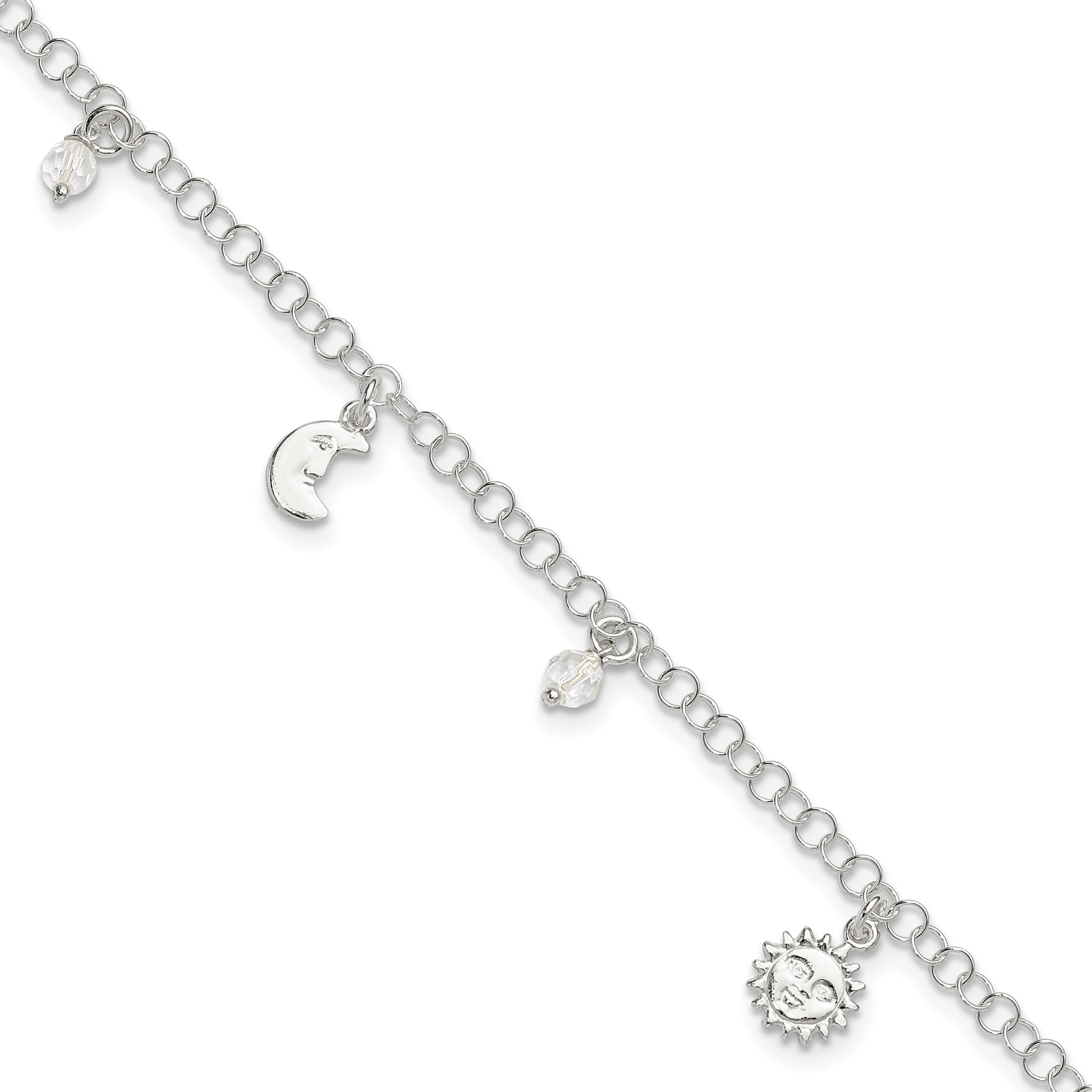 Sterling Silver Sun, Moon & Stars 9