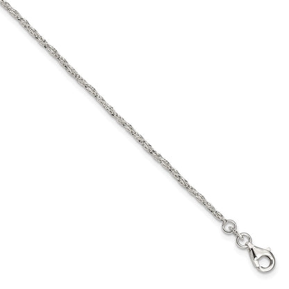 5 Inch Sterling Silver D/C & Polished 5In Plus 1In Ext. Bracelet