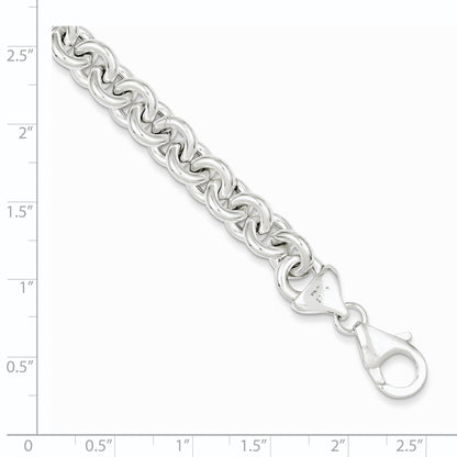 7.75 Inch Sterling Silver Polished Fancy Link Bracelet