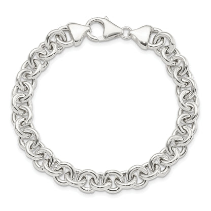 7.75 Inch Sterling Silver Polished Fancy Link Bracelet